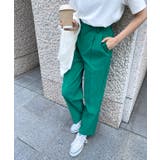 グリーン | 接触冷感イージータックテーパードパンツ パンツ テーパード | Pierrot