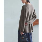 杢モカ | 【RASW】アルパカ混ボートネックニット ふわふわ ニット | Pierrot