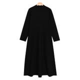 ブラック | 【RASW】総針ニットフレアワンピース ワンピース ワンピ 総針編み ニット | Pierrot