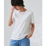 オフホワイト | コーマコットンベーシックTシャツ Tシャツ 半袖 | Pierrot
