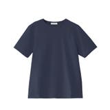 ネイビー | コーマコットンベーシックTシャツ Tシャツ 半袖 | Pierrot