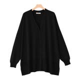 ブラック | 多機能ニットカーディガン カーディガン カーデ | Pierrot