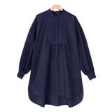 ネイビー | ブザム切り替えキルティングブラウス ブラウス ブザム切り替え | Pierrot