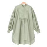 ライトカーキ | ブザム切り替えキルティングブラウス ブラウス ブザム切り替え | Pierrot