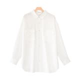 ホワイト | リネンライクシャツ シャツ リネンライク | Pierrot