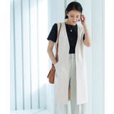 ノーカラージレ ジレ ロング | Pierrot | 詳細画像24 