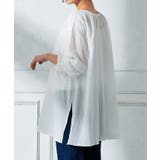 コットンボイル楊柳ギャザーブラウス ブラウス 楊柳素材 | Pierrot | 詳細画像7 