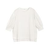 オフホワイト | GIZAボリュームスリーブTシャツ Tシャツ ボリューム袖 | Pierrot