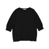 ブラック | GIZAボリュームスリーブTシャツ Tシャツ ボリューム袖 | Pierrot