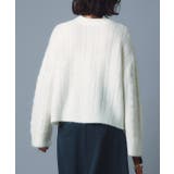【RASW】 モヘア混ワイドスリーブケーブルニット セーター ショート丈 | Pierrot | 詳細画像8 