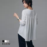 GIZAコットンバックギャザーTシャツ Tシャツ GIZAコットン | Pierrot | 詳細画像1 