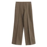 モカブラウン | カット起毛ピンタックボックスパンツ パンツ 起毛 | Pierrot