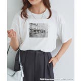 オフホワイト×シルバー | 【EMILY IN PARIS】ロゴTシャツ | Pierrot
