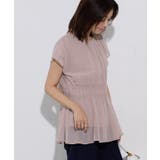 【機能インナー付き】ウエストシャーリングシフォンブラウス ブラウス ドッキング | Pierrot | 詳細画像33 