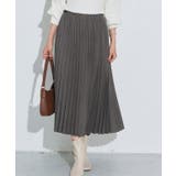 チャコール | フェイクスエードプリーツスカート プリーツスカート ロングスカート | Pierrot