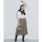 フェイクスエードプリーツスカート プリーツスカート ロングスカート | Pierrot | 詳細画像20 