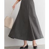 チャコール | ヘリンボーン風マーメイドスカート ロングスカート フレアスカート マーメイド | Pierrot