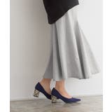 ライトグレー | ヘリンボーン風マーメイドスカート ロングスカート フレアスカート マーメイド | Pierrot