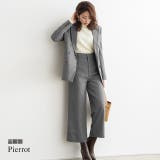選べる柄ハイウエストパンツ パンツ ハイウエストパンツ ワイドパンツ スーツ | Pierrot | 詳細画像1