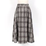 ウールタッチチェックフレアスカート スカート フレアスカート チェックスカート | Pierrot | 詳細画像6 