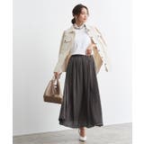 サテンスカート スカート サテン フレア ロング シンプル  スカート ロング | Pierrot | 詳細画像5 