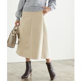 アイボリー | ウールタッチフレアスカート スカート フレアスカート Aラインスカート 膝下丈 | Pierrot