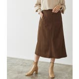 ブラウン | ウールタッチフレアスカート スカート フレアスカート Aラインスカート 膝下丈 | Pierrot