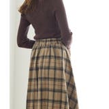 ウールタッチチェックフレアスカート スカート フレアスカート チェックスカート | Pierrot | 詳細画像10 