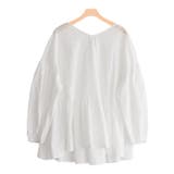 オフホワイト | ギャザー切替ボリュームスリーブブラウス シャツ ブラウス | Pierrot