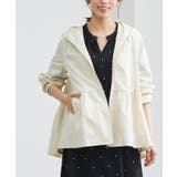 アイボリー | 【テレビ着用】ヘムフレアフーディブルゾン ブルゾン パーカー | Pierrot