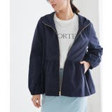 ネイビー | 【テレビ着用】ヘムフレアフーディブルゾン ブルゾン パーカー | Pierrot