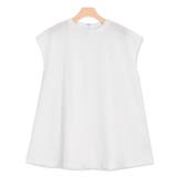 オフホワイト | リップルフレンチトップス Tシャツ リップル素材 フレンチスリーブ | Pierrot