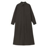 ダークブラウン | バックフレアシャツワンピース ワンピース シャツワンピース | Pierrot
