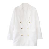 オフホワイト | ゴールドボタンジャケット ジャケット ダブルブレスト | Pierrot