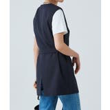 [RASW]リネンライクバックスリットジレ ジレ ベスト | Pierrot | 詳細画像9 