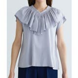 シャーリングフリルカラーブラウス ブラウス フリル | Pierrot | 詳細画像6