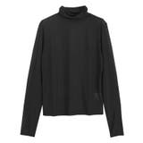 ブラック | チュールハイネックインナー トップス シアー | Pierrot