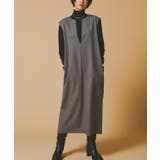 キーネックショルダータックジャンパースカート ジャンパースカート ワンピース | Pierrot | 詳細画像7 