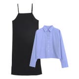A/ブラック×ブルー | 選べるキャミワンピースセット ワンピース セットアップ | Pierrot