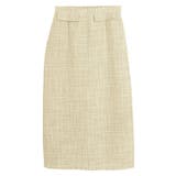 ライトイエロー | ツイードロングスカート スカート ロング丈 | Pierrot