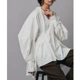 オフホワイト | [RASW]ウエストタックボリュームブラウス ウエストタック ブラウス | Pierrot