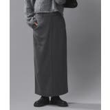 杢チャコール | [RASW]ウール混ストレートスカート スカート ストレート | Pierrot