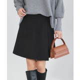 ブラック | ウールタッチスコート ☆ スコート ボトム ウールタッチ 綿混 ピエロ | Pierrot