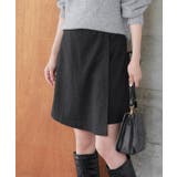 杢チャコール | ウールタッチスコート ☆ スコート ボトム ウールタッチ 綿混 ピエロ | Pierrot