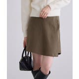 キャメル | ウールタッチスコート ☆ スコート ボトム ウールタッチ 綿混 ピエロ | Pierrot