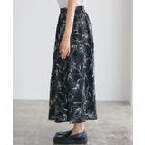 花柄ギャザーフレアスカート スカート フレア | Pierrot | 詳細画像6 