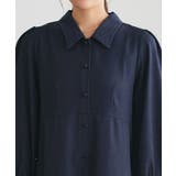 襟付きクルミボタンフレアワンピース クルミボタン ワンピース | Pierrot | 詳細画像4 