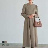 ウエストタックキーネックワンピース タック キーネック | Pierrot | 詳細画像1