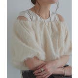 アイボリー | [ECLAM]タンク付きオフショルプルオーバー プルオーバー タンクトップ | Pierrot
