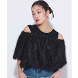 ブラック | [ECLAM]タンク付きオフショルプルオーバー プルオーバー タンクトップ | Pierrot